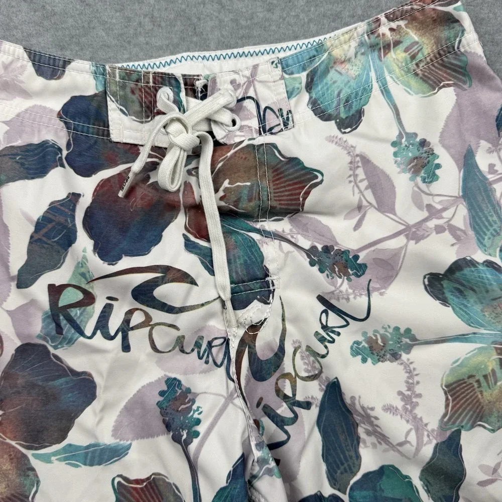 Ripcurl Board Shorts Men's 32 Surf Swim Trunks Floral Y2K Beach Tropical Summer